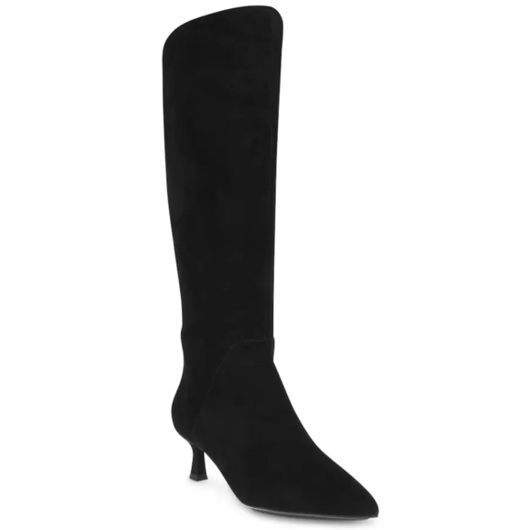 Anne Klein Akisela Boots in Black Suede - Picture 1 of 7
